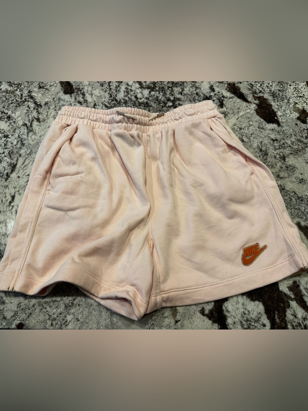 Nike Women's Light Pink Elastic Waist Athletic Shorts